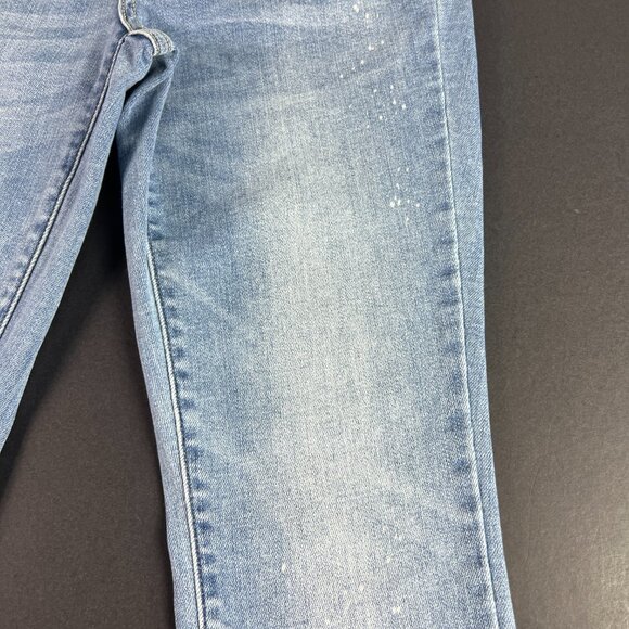 Judy Blue Jeans Women's 30x26* Skinny Mid Rise Light Blue Raw Hem Denim Tag 29 - Picture 3 of 16